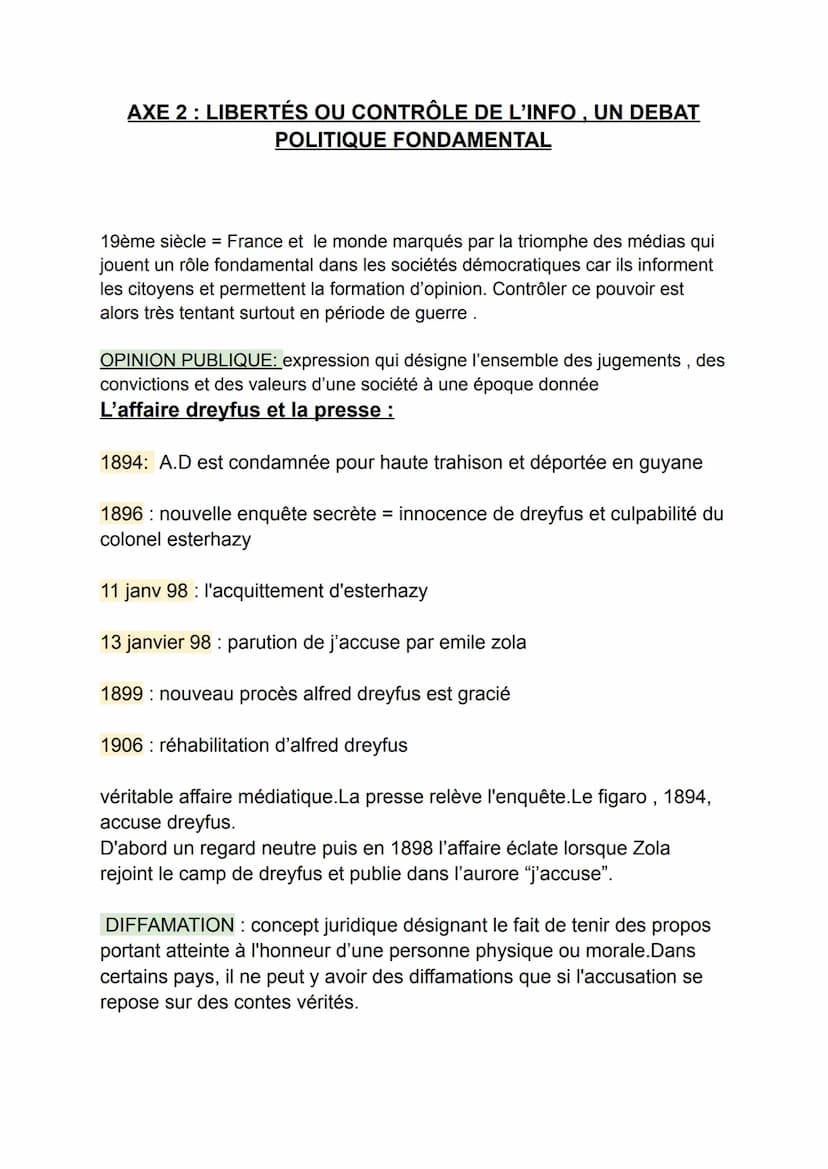Axe 1: Les grandes révolutions de
l'information
1) la révolution de l'imprimerie
Fin moyen-Age: les livres étaient des manuscrits et parchem