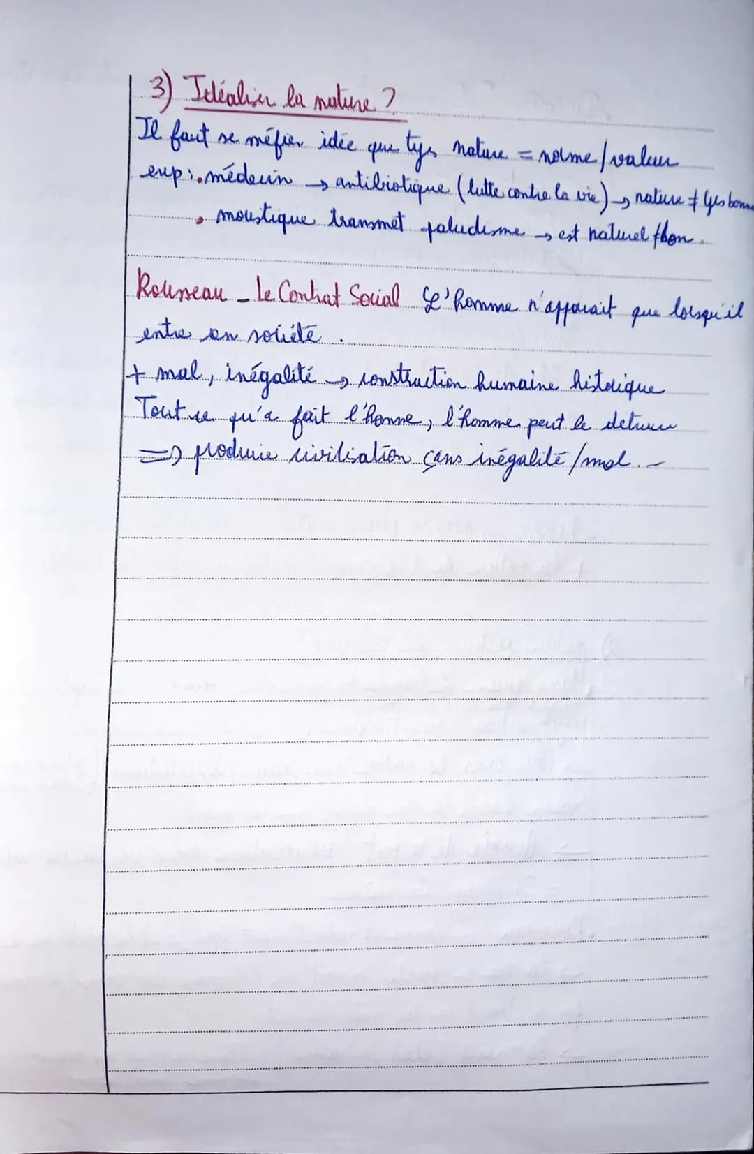 étymologie natura/
= maître
La nature
='ensemble de ce qui existe indépendamment de l'action humaine
1) Les definition de la nature.
- pt de