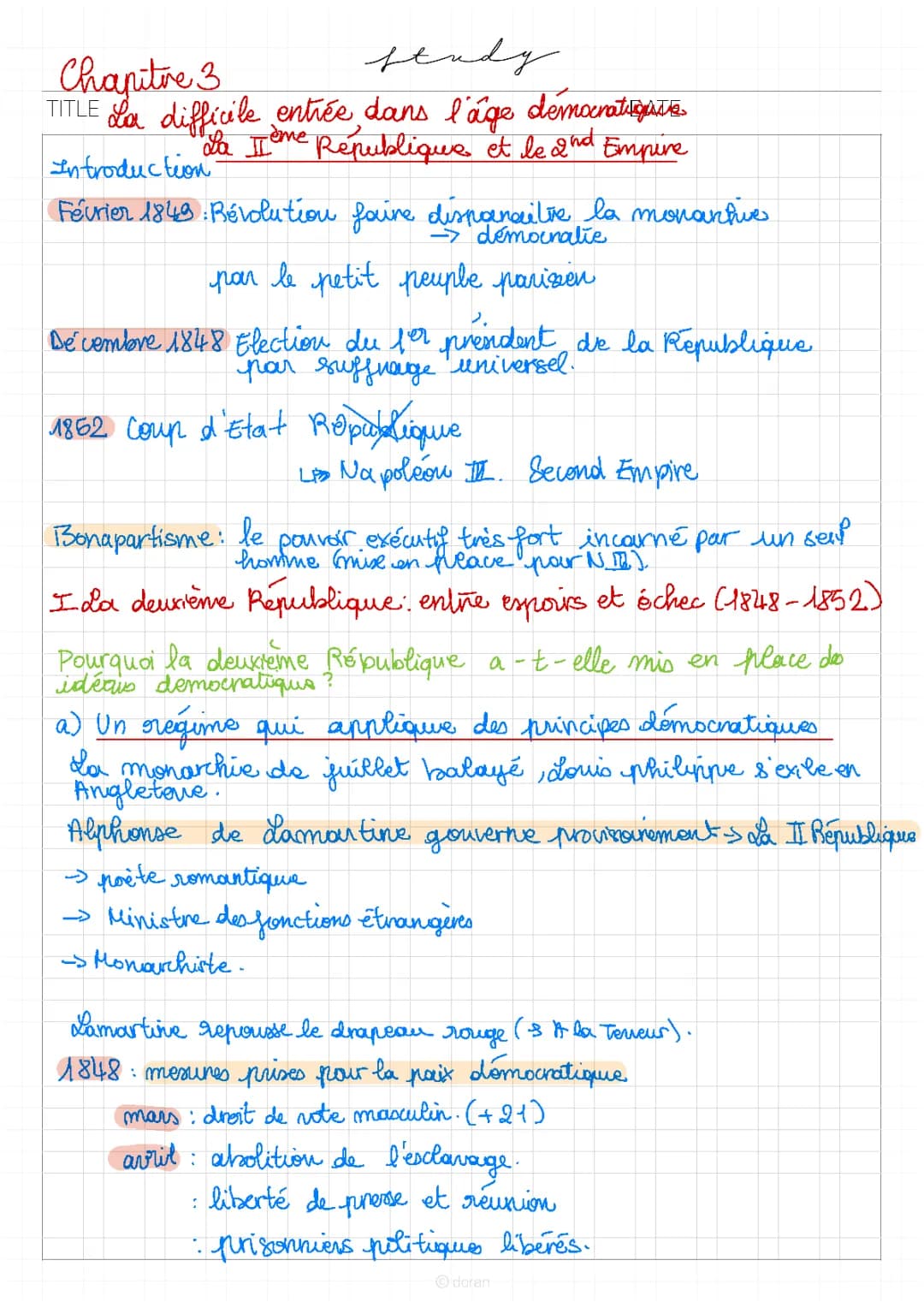 La II République et le second Empire 