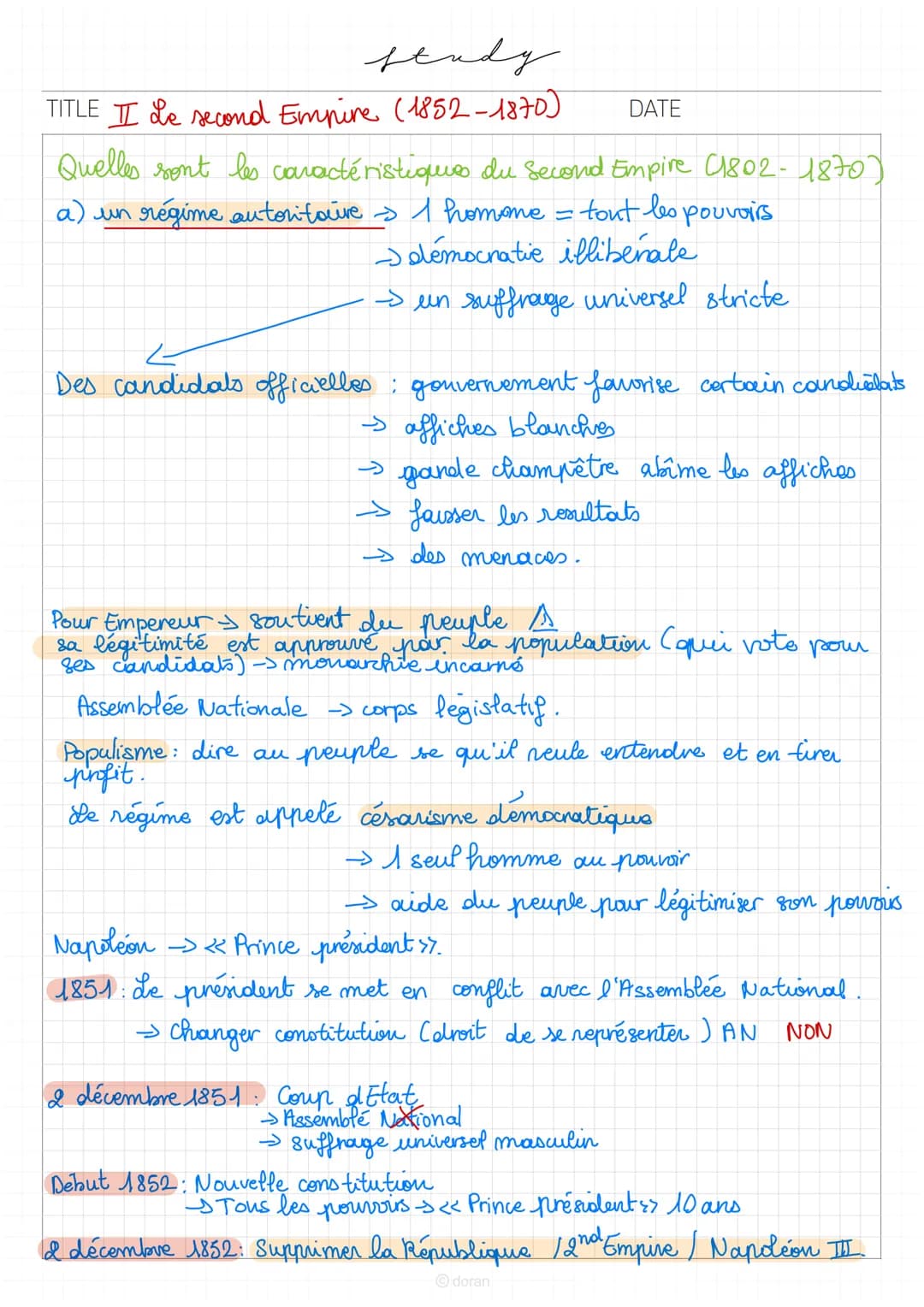 study
Chapitre 3
TITLE La difficile entrée dans l'age democration with
La II ème République et le 2nd Empire
Introduction
Février 1849 : Rév