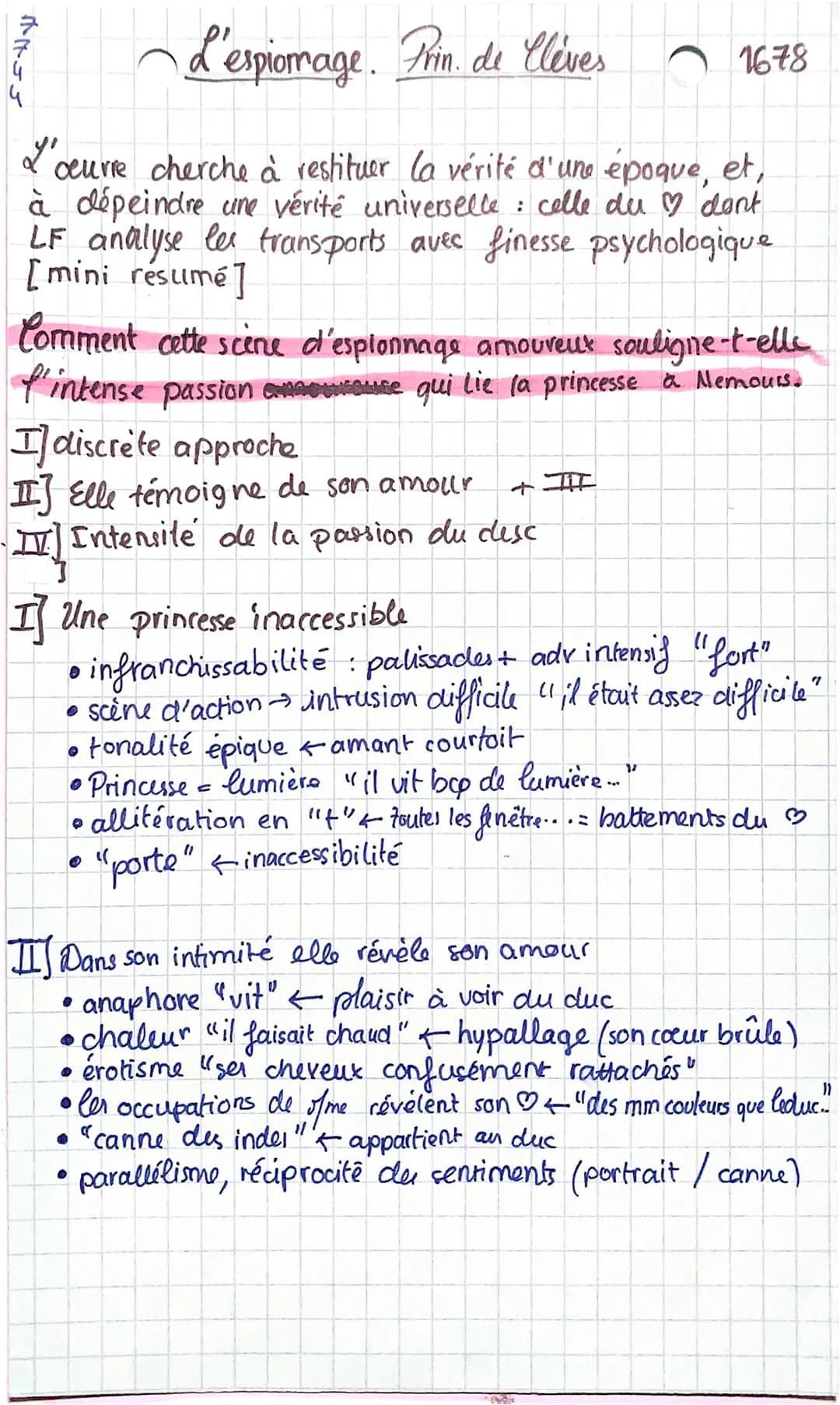 A455
L'espionage. Prin de Clèves
œuvre cherche à restituer la vérité d'une époque, et,
à dépeindre une vérité universelle : celle du I don't