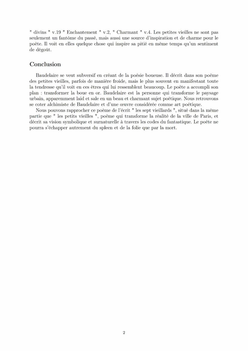 LYCEE GENERAL ET TECHNOLOGIQUE LA BRUYERE
Commentaire composé
Les petites vieilles de C.Baudelaire
9 janvier 2022
AFFICHARD-PIERRI Gaëtan: g