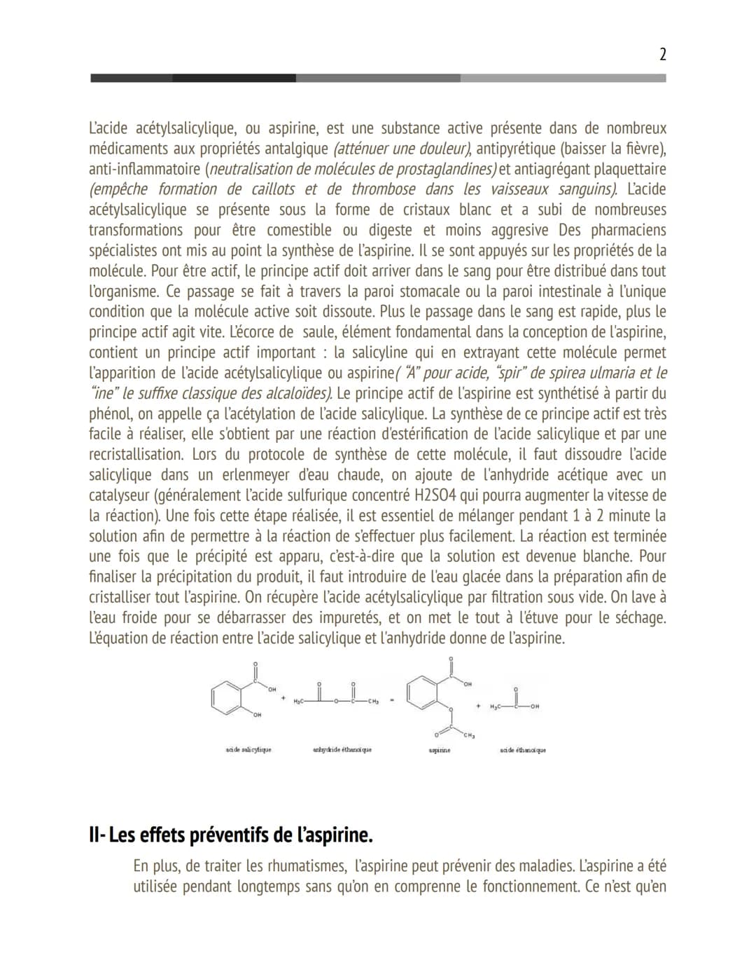 HO
Grand oral L'aspirine peut-elle prévenir
certaines maladies ?
Plan
0
Introduction
L'aspirine est le médicament le plus consommé dans le m