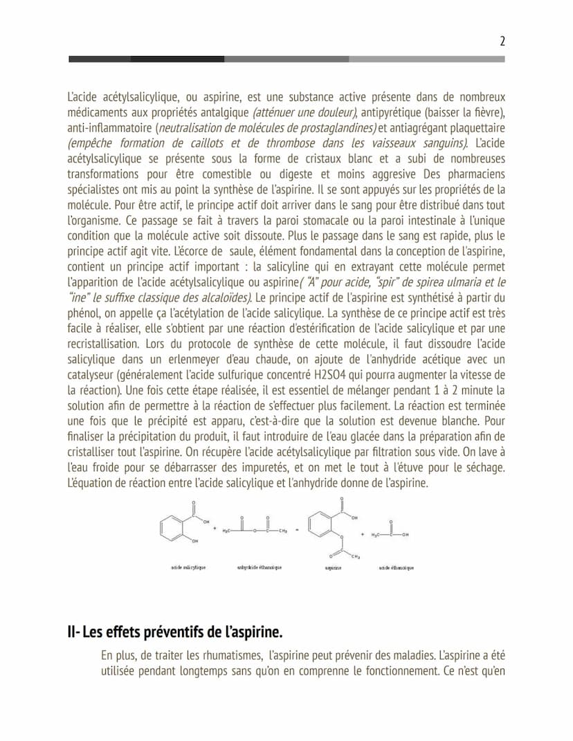 HO
Grand oral L'aspirine peut-elle prévenir
certaines maladies ?
Plan
0
Introduction
L'aspirine est le médicament le plus consommé dans le m