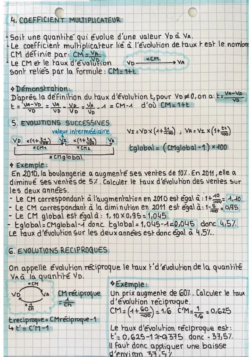 »proportion et évolution en pourcentage
1. PROPORTION
La proportion p de A dans E est le réel definie par: p= A
Si on veut exprimer cette pr