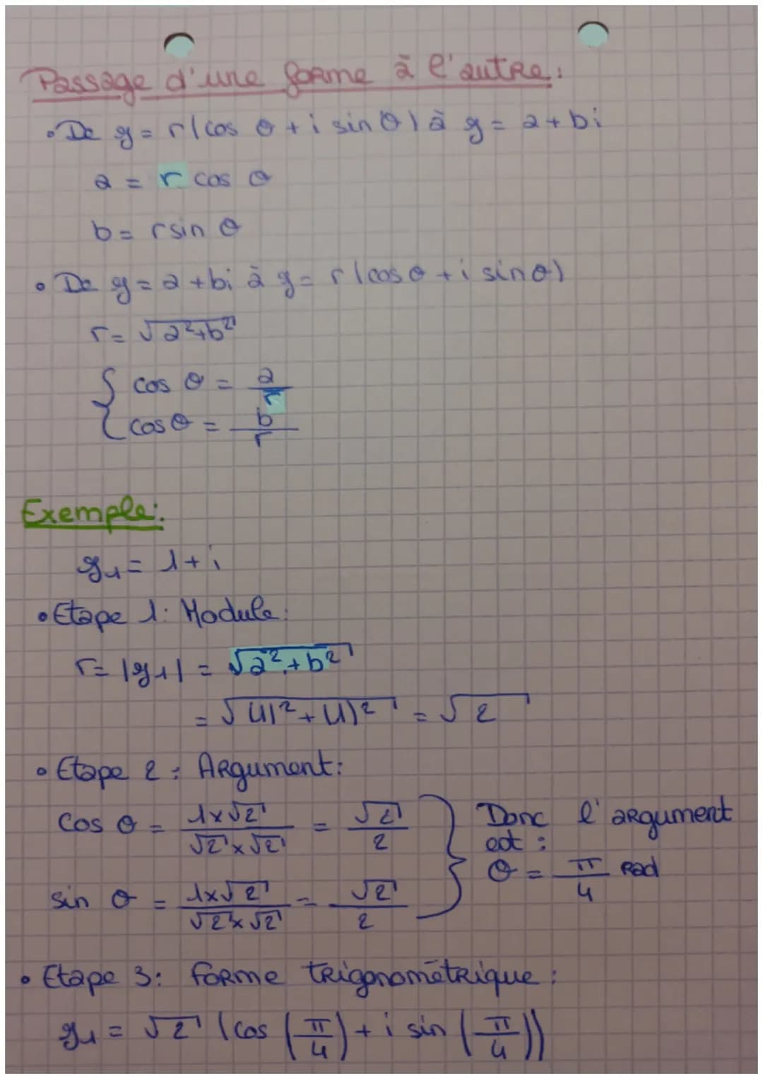 • SPE MATHS
Les nombres complexes
Def: Nouveau nombre
Le nombre i
Lo on écrit: 14-1
Forme algébrique:
y = a + bi
ou a et b sont des nombres 
