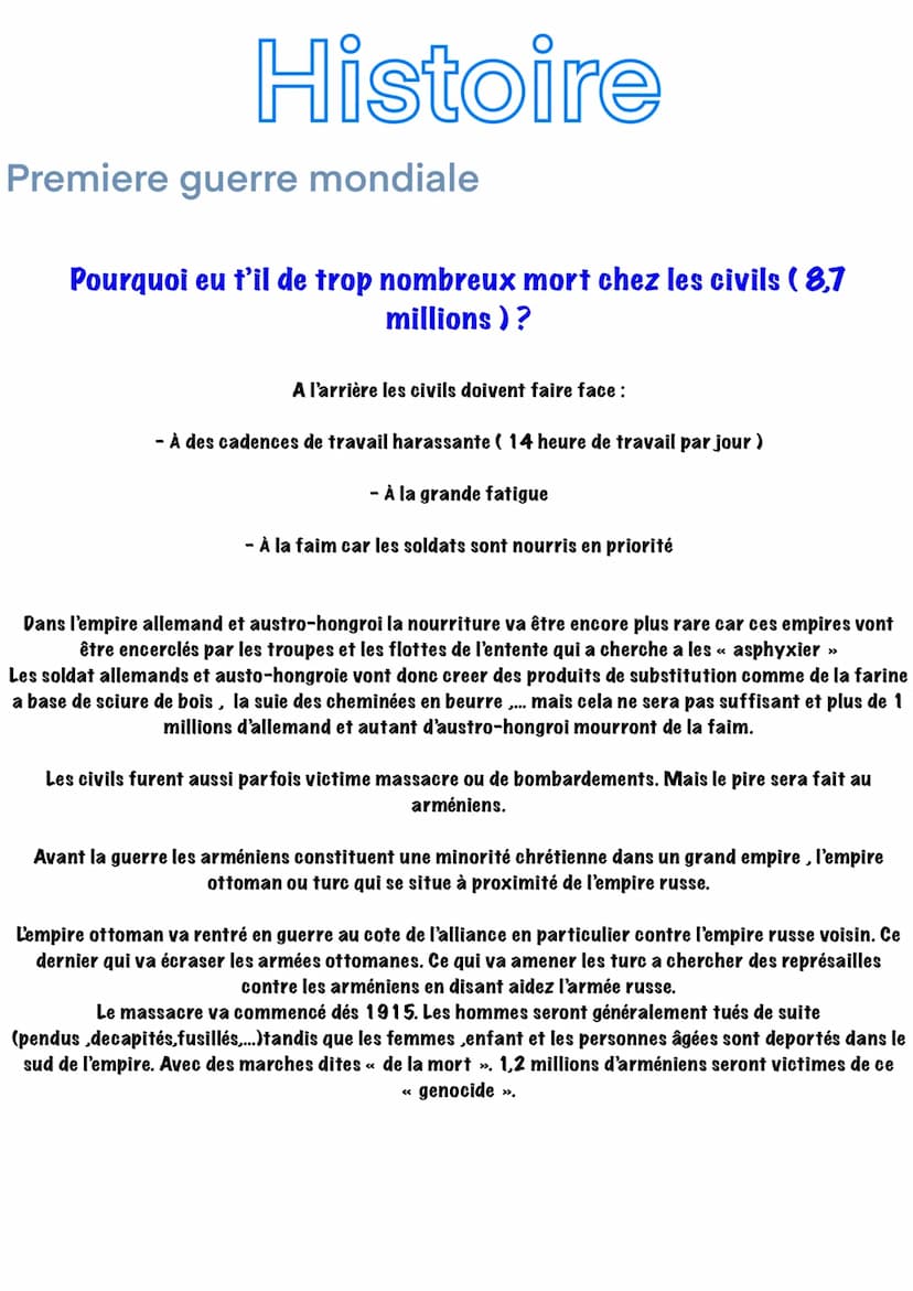 HISTOIRE
Premiere guerre mondiale
EN 1914, L'EUROPE EST L'ESPACE LE PLUS PUISSANT DE LA PLANÈTE.
MAIS IL Y A DES TENSIONS INTÉRIEUR COMME:
-
