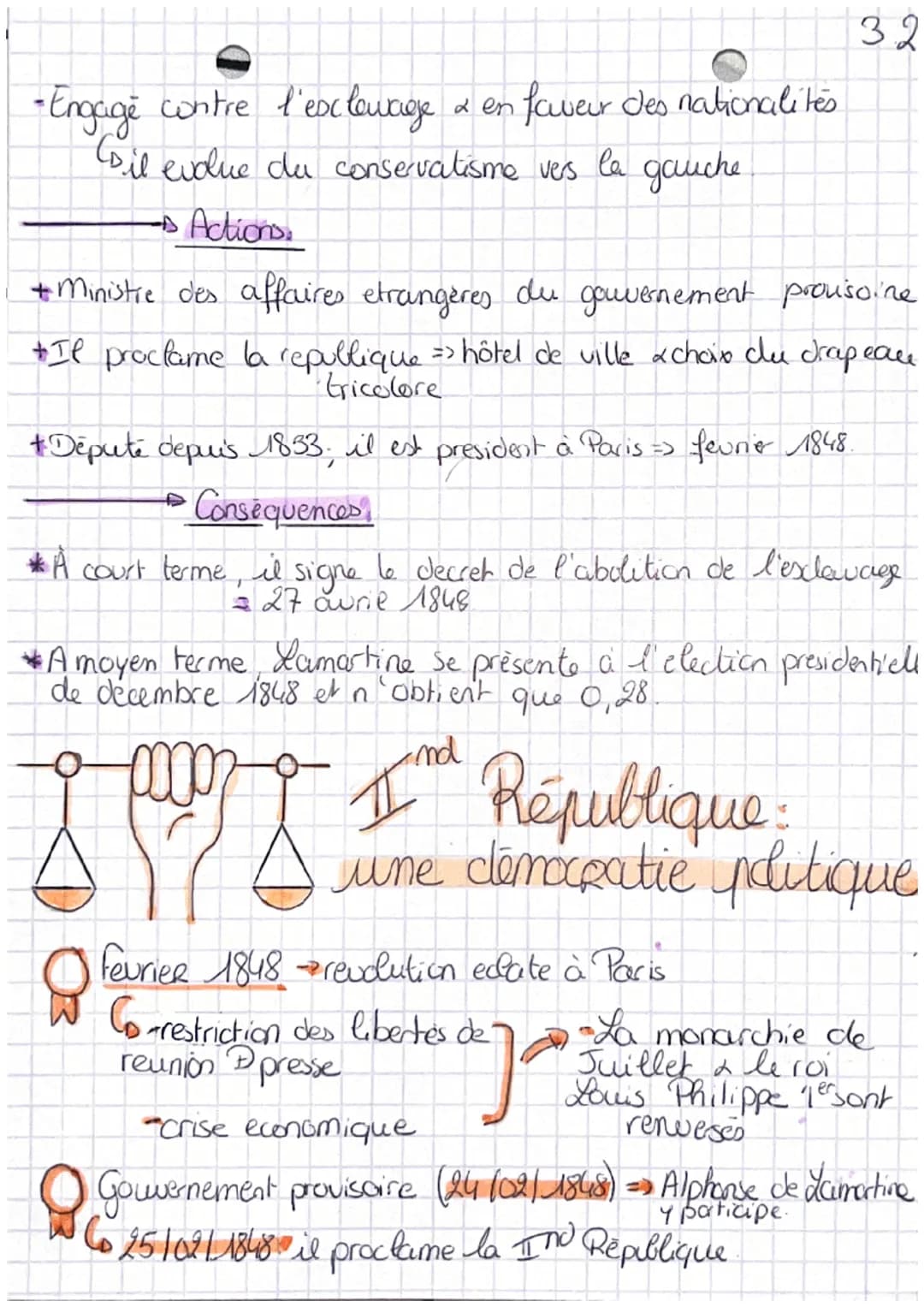 3.1.
•La difficile entrée
dans l'age democratique: la deuxième
république et le second empire.
tut
Definitions
• Suffrage unifersel masculin