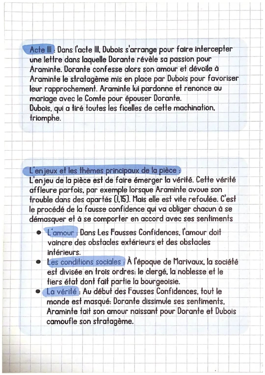 Français
Marivaux Les Fausses Confidences, 1737
Theatre
L'auteur, Marivaux: Né en 1688, Marivaux est célèbre pour son
œuvre théâtrale qui dé