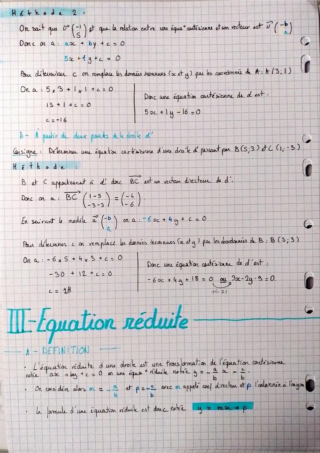 ```markdown
CHAP
DROITES DU PLAN

Vecteur directeur

A-DEFINITION
d'est une droite du plan
On appelle rectem director de a tout recteur $\ve