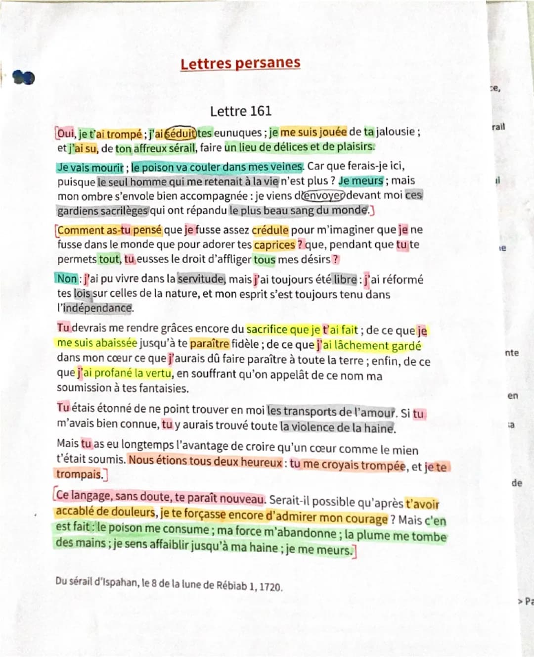 E.L n°3: Lettre à Usbek
Introduction: Montesquieu est un penseur politique, précurseur de la sociologie, philosophe et écrivain
français du 