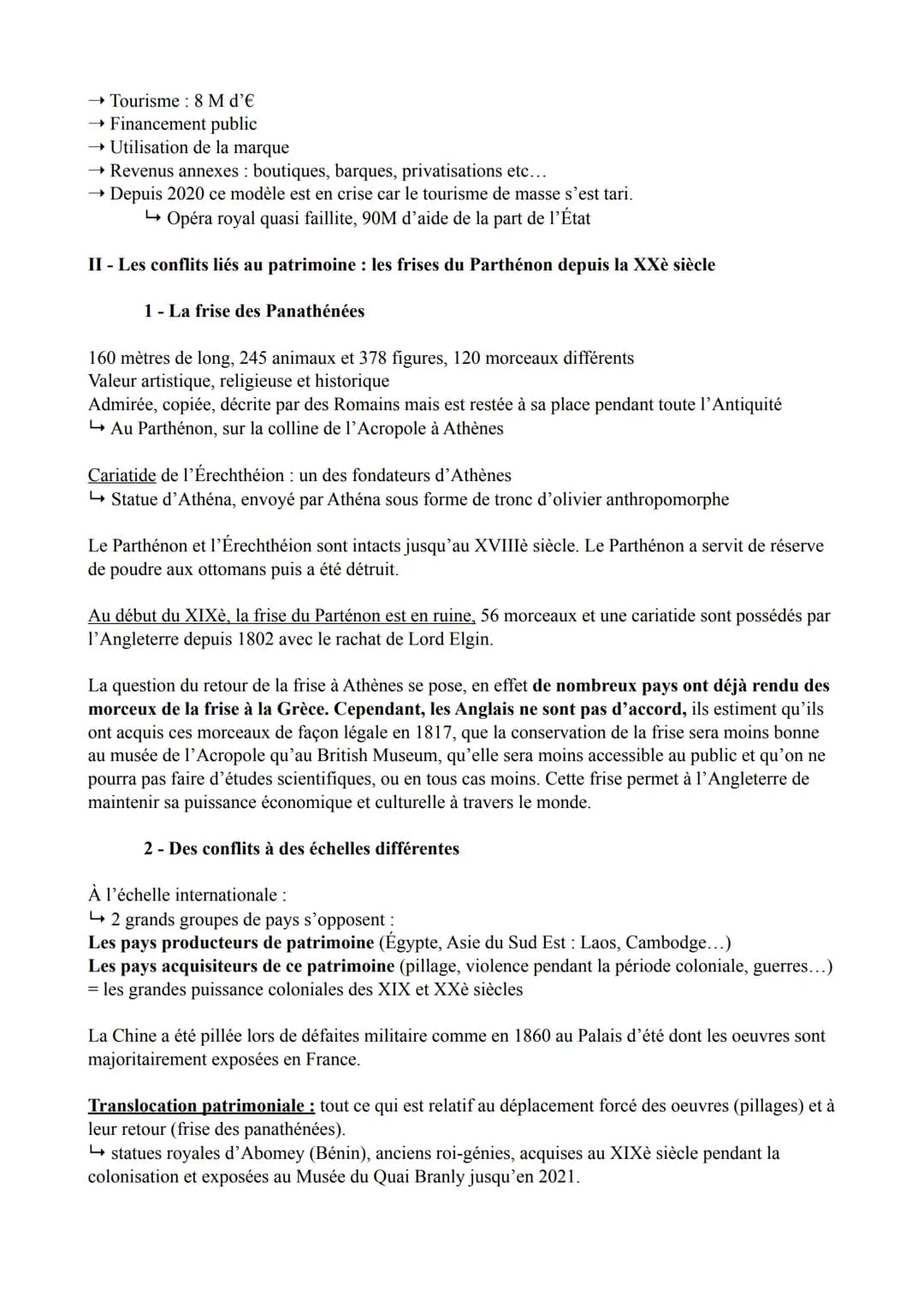 Thème 4 : Identifier, protéger et valoriser le patrimoine : enjeux géopolitiques
Chapitre introductif : la notion de patrimoine
Définition :