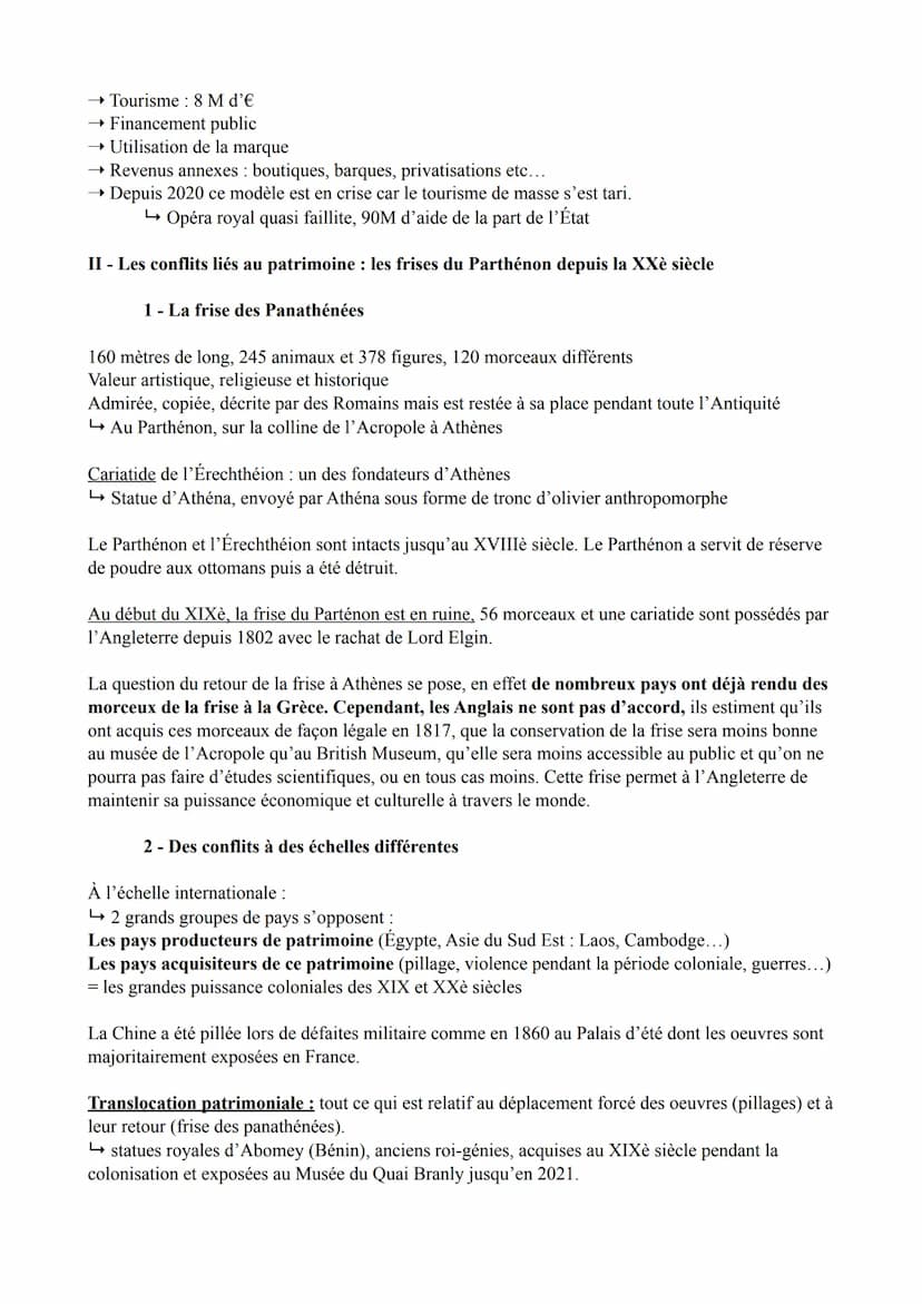 Thème 4 : Identifier, protéger et valoriser le patrimoine : enjeux géopolitiques
Chapitre introductif : la notion de patrimoine
Définition :