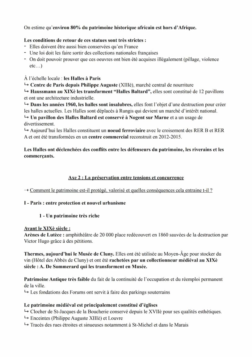 Thème 4 : Identifier, protéger et valoriser le patrimoine : enjeux géopolitiques
Chapitre introductif : la notion de patrimoine
Définition :