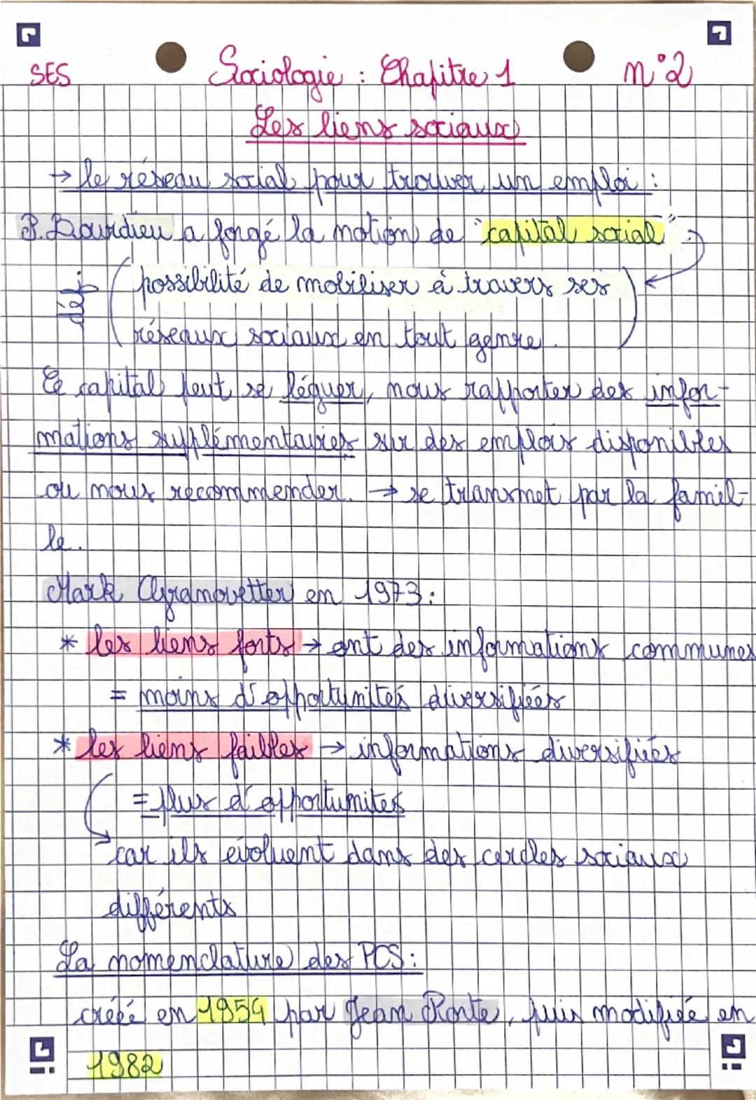 # Sociologie: Ehapitre 1 n°1

Les biens sociaux

* lien saial definition:

ensemble des relations entre les individus au sein

á une collect