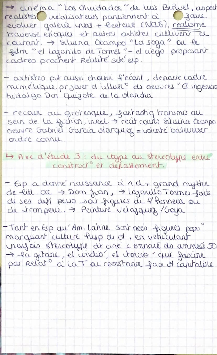 Litterature Espagnol LLCE
Thematique n°1 : Remesentations culturelles
entre imaginaire et réalité
Ly Axe d'étude 1: Pature et ly thologies.
