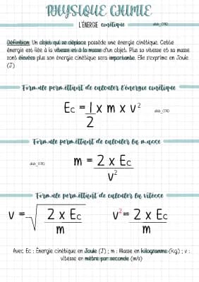 Know Physique Chimie : L’énergie cinétique thumbnail