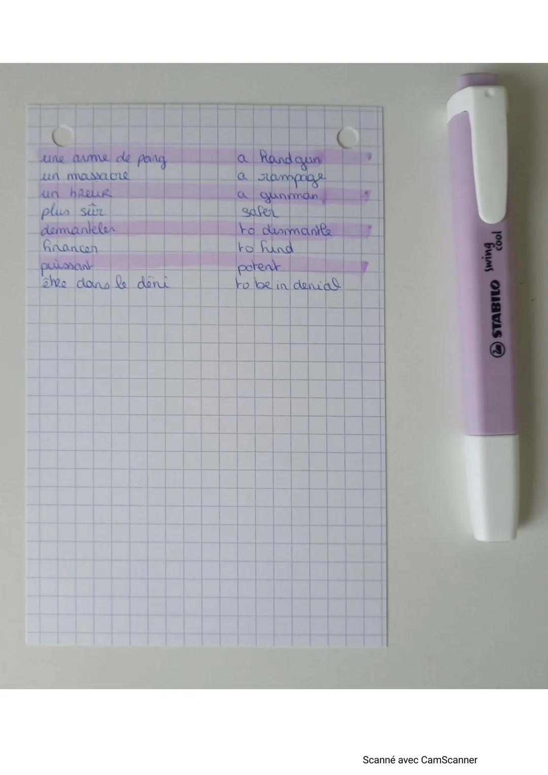 Anglais Monde Contemporain

un criminel an offender / a felon
barzer la route à Cun progett to stymie
un fusil d'assaut an assault sufle
une