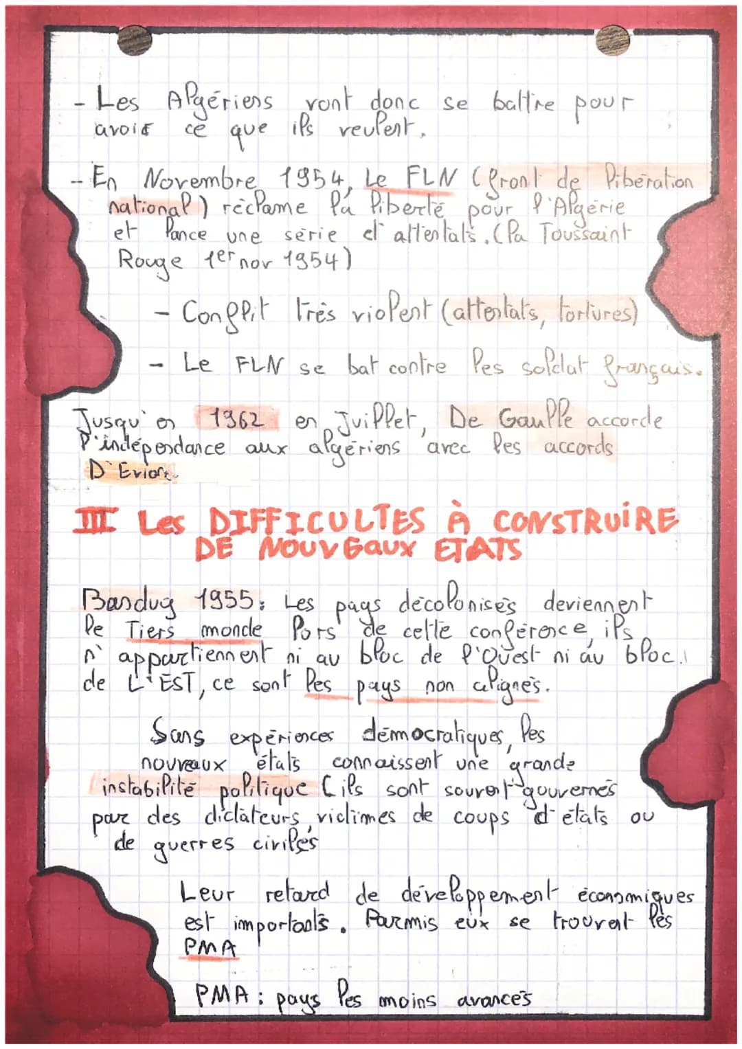 INDEPENDANCE et
CONSTRUCTION de NOUVEAUX ETATS
(Pe temps fort se situe entre 1947 et 1962)
I AUX ORIGINES DE LA
DECOLONISATION
·
♥
• Les col