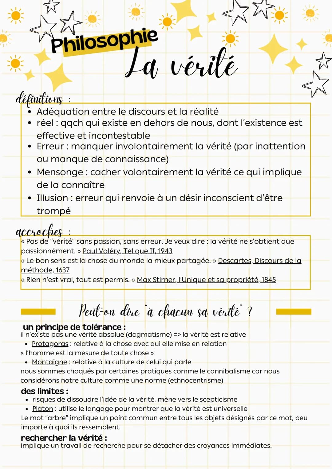 La vérité