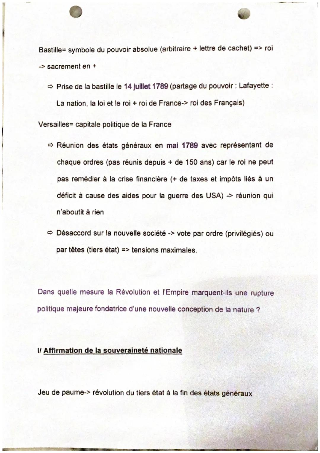 L'Europe face aux révolutions (1789-1815)
Entre 1789 et 1815 => bouleversement politique sans précédent ->
monarchie constitutionnelle puis 