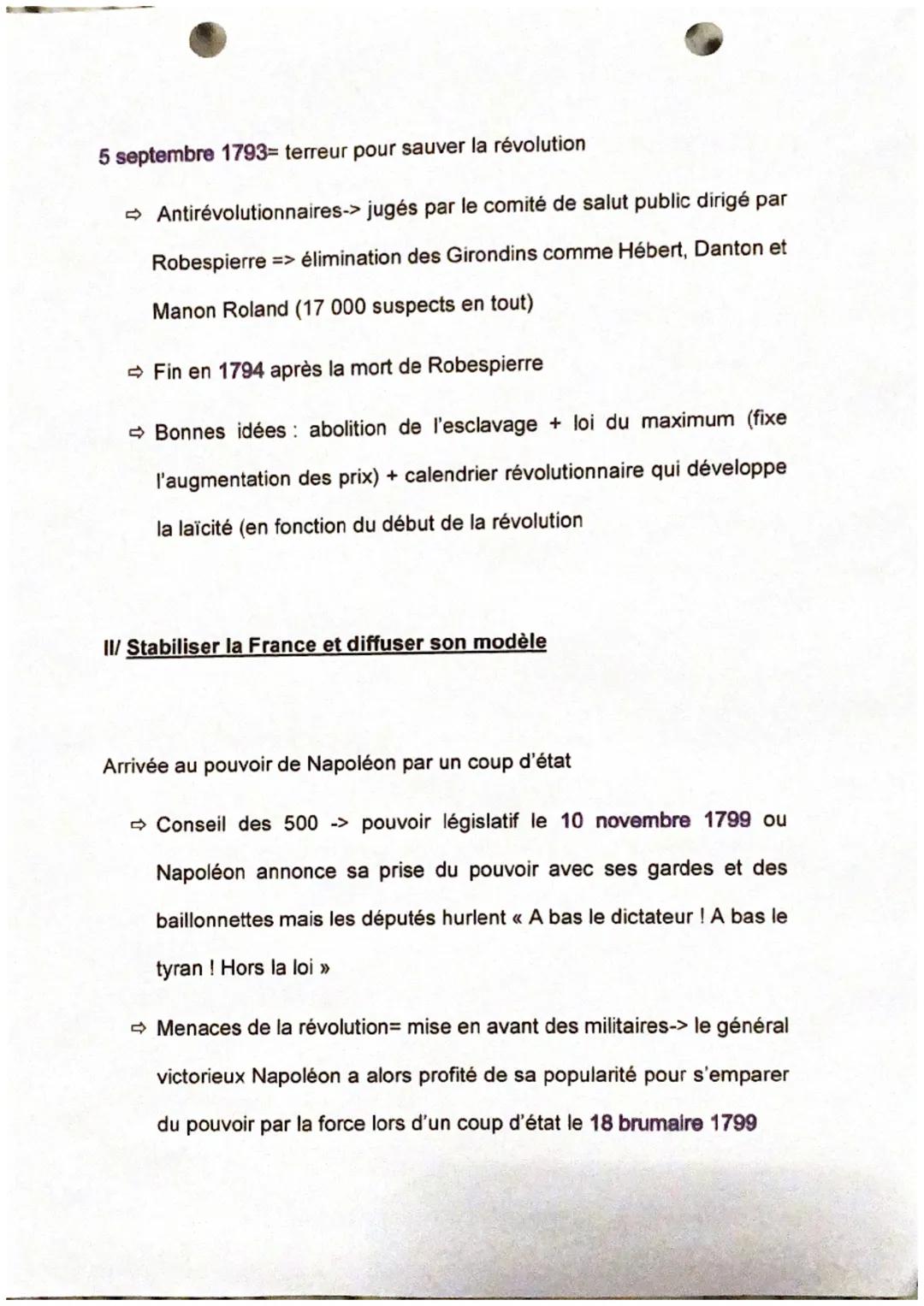 L'Europe face aux révolutions (1789-1815)
Entre 1789 et 1815 => bouleversement politique sans précédent ->
monarchie constitutionnelle puis 
