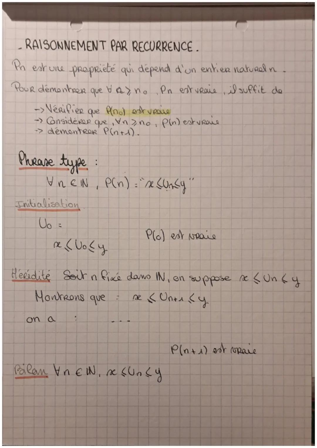 maths
chapitre 1
Terminale
# Les suites
I. ETUDE DE SUITES.
Relation de
Récurrence
I manières de
Formule
définir une suite
explicite
- Sens 