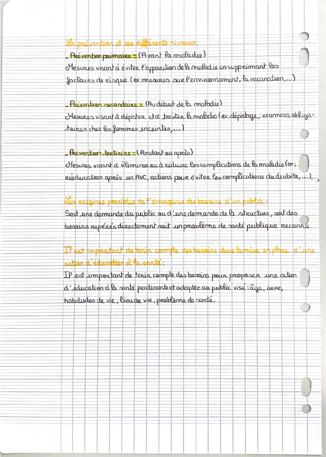 Elina
JACINTO
ORO
ASSP
Bloc 4
Synthèse sur les besoins
SUR
en éducation à fa
sante
O
C'est
un etat de complet bien être mental et social et 