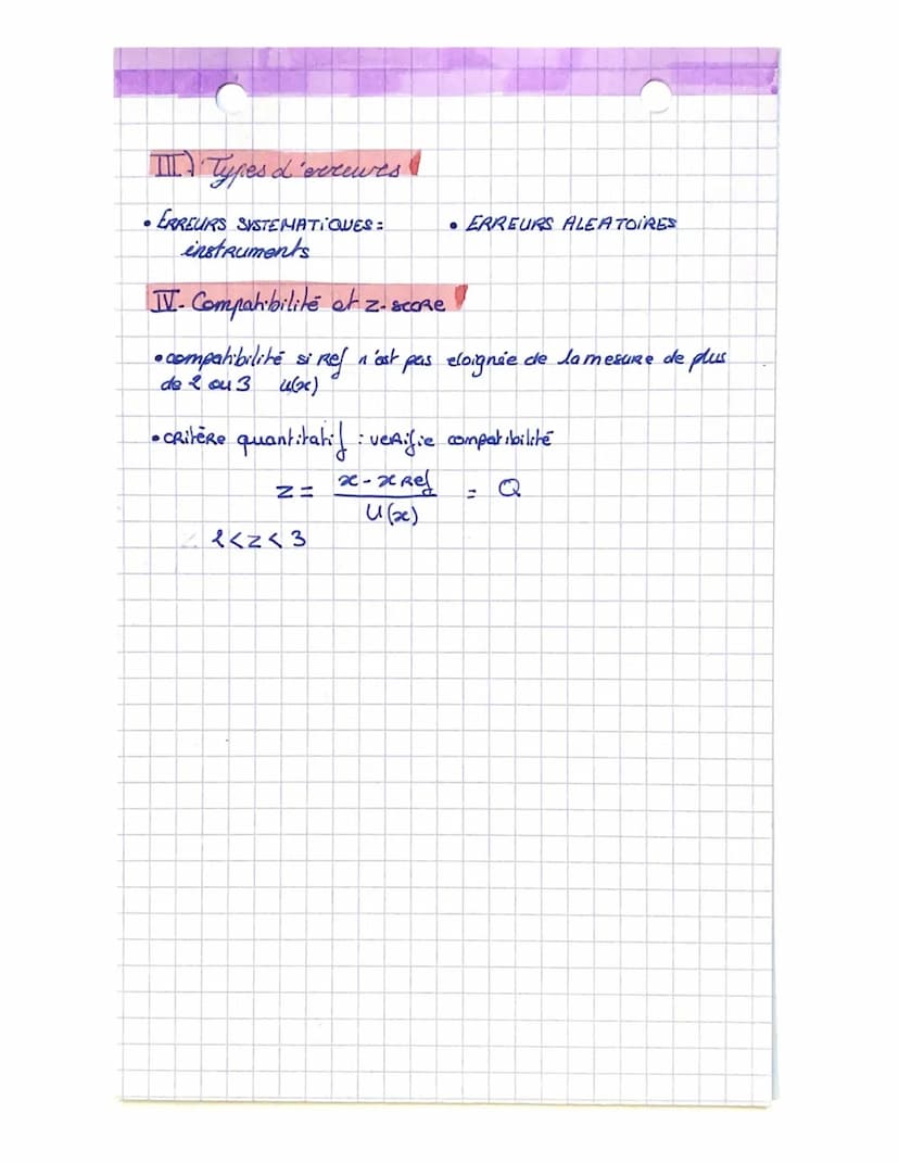 CHAPITRE O
I) Incoctitudes - by pos
• notée: u(x)
• Resultat: arrondi à la mn décimale
cart Relatif Em-se th
be th
●
A) Incertitude de type 
