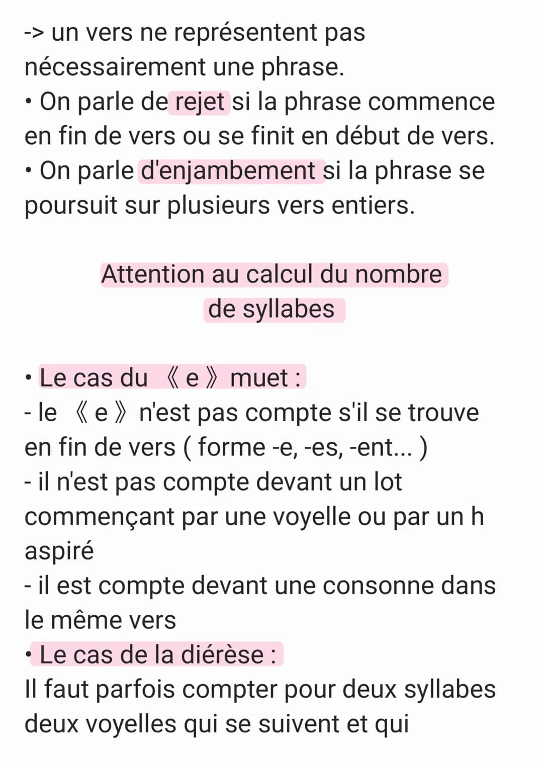 1. Les types de strophes :
2 vers: distiques
3 vers: tercet
4 vers: quatrain
5 vers : quintil
6 vers: sizain
7 vers: septain
8 vers: huitain