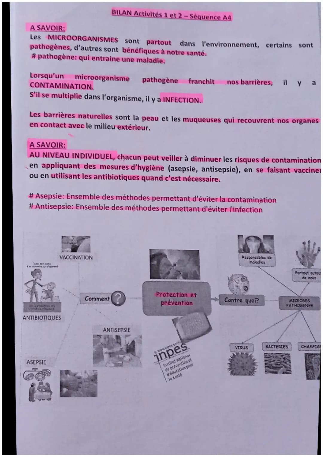 A SAVOIR:
Les MICROORGANISMES sont partout dans l'environnement, certains sont
pathogènes, d'autres sont bénéfiques à notre santé.
#pathogèn