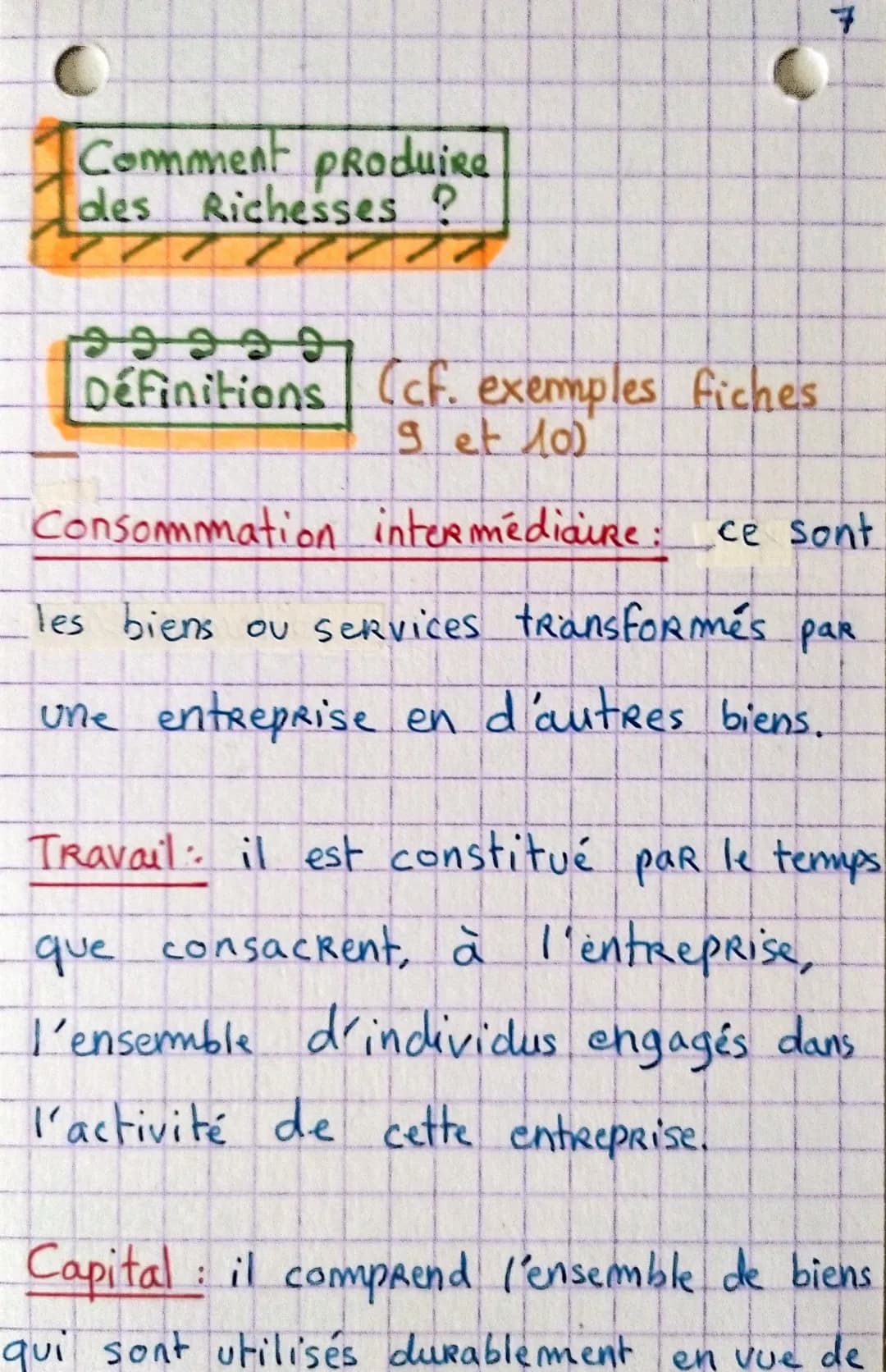 COMMENT CREE-T-ON
DES RICHESSES ?
Rappel
Calcul de part en pourcentage:
Partie
Total
Ide
Qu'est-ce que
produire ? Et qui
sont les producteur