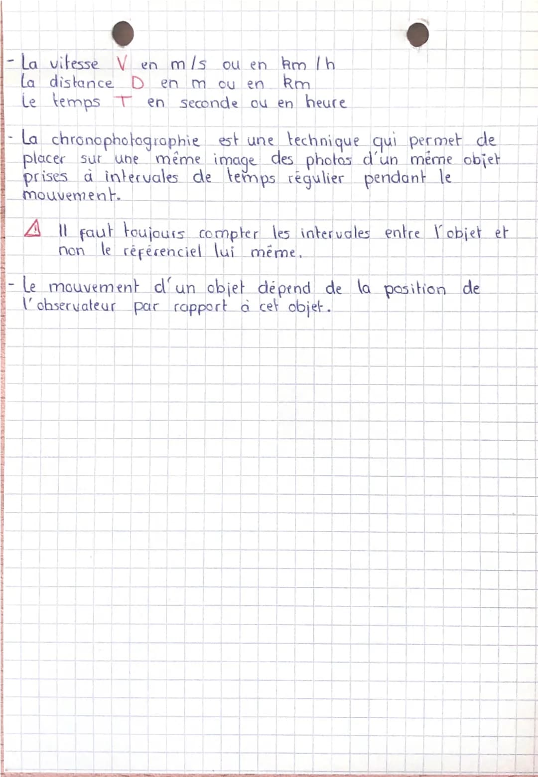 --- OCR Start ---
Caractériser le mouvement:
14
- Pour caractériser un mouvement il faut toujours définir:
* La trajectoire de l'objet
* La 