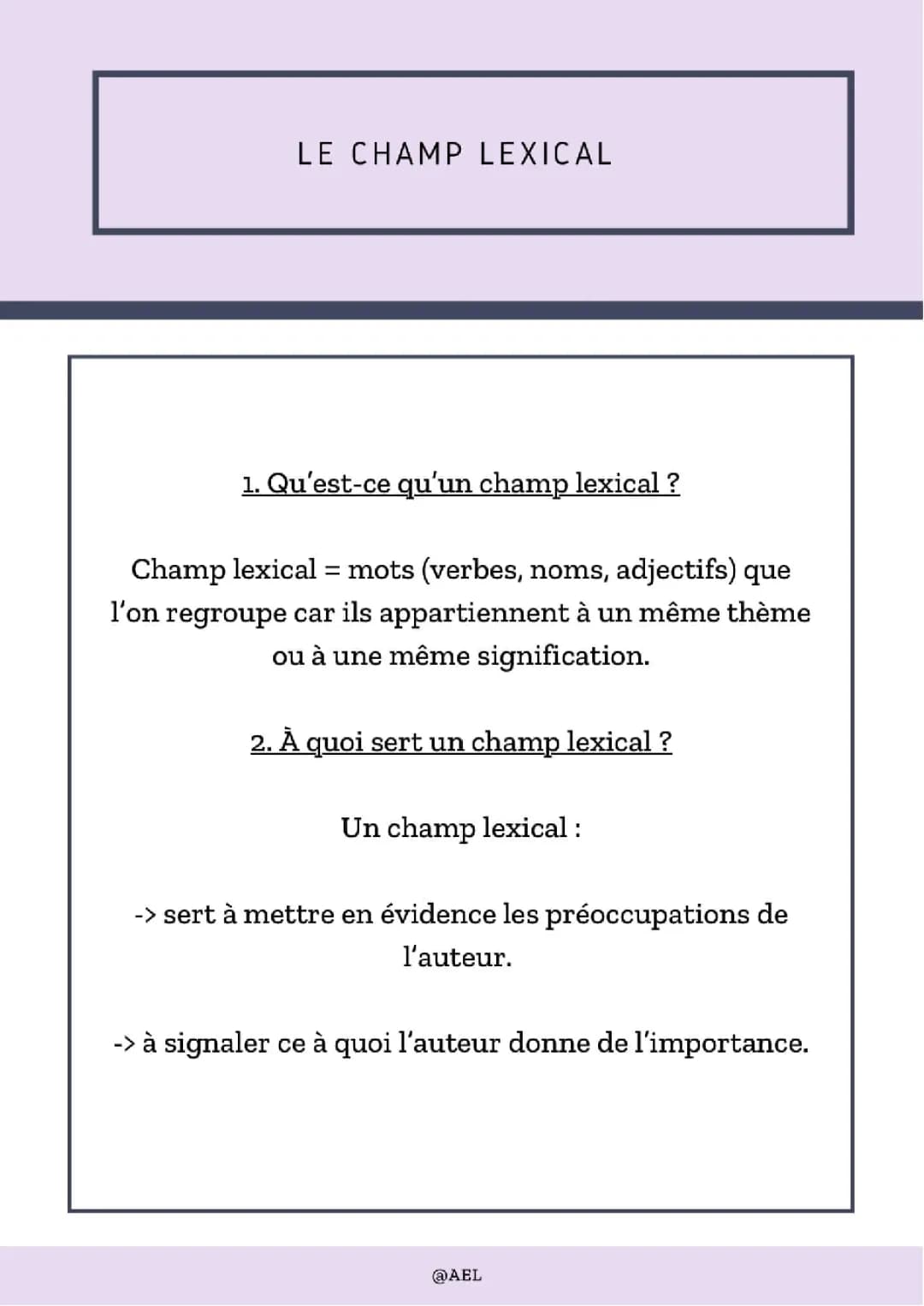Découvre le Champ Lexical : Exercices et Définitions Simples