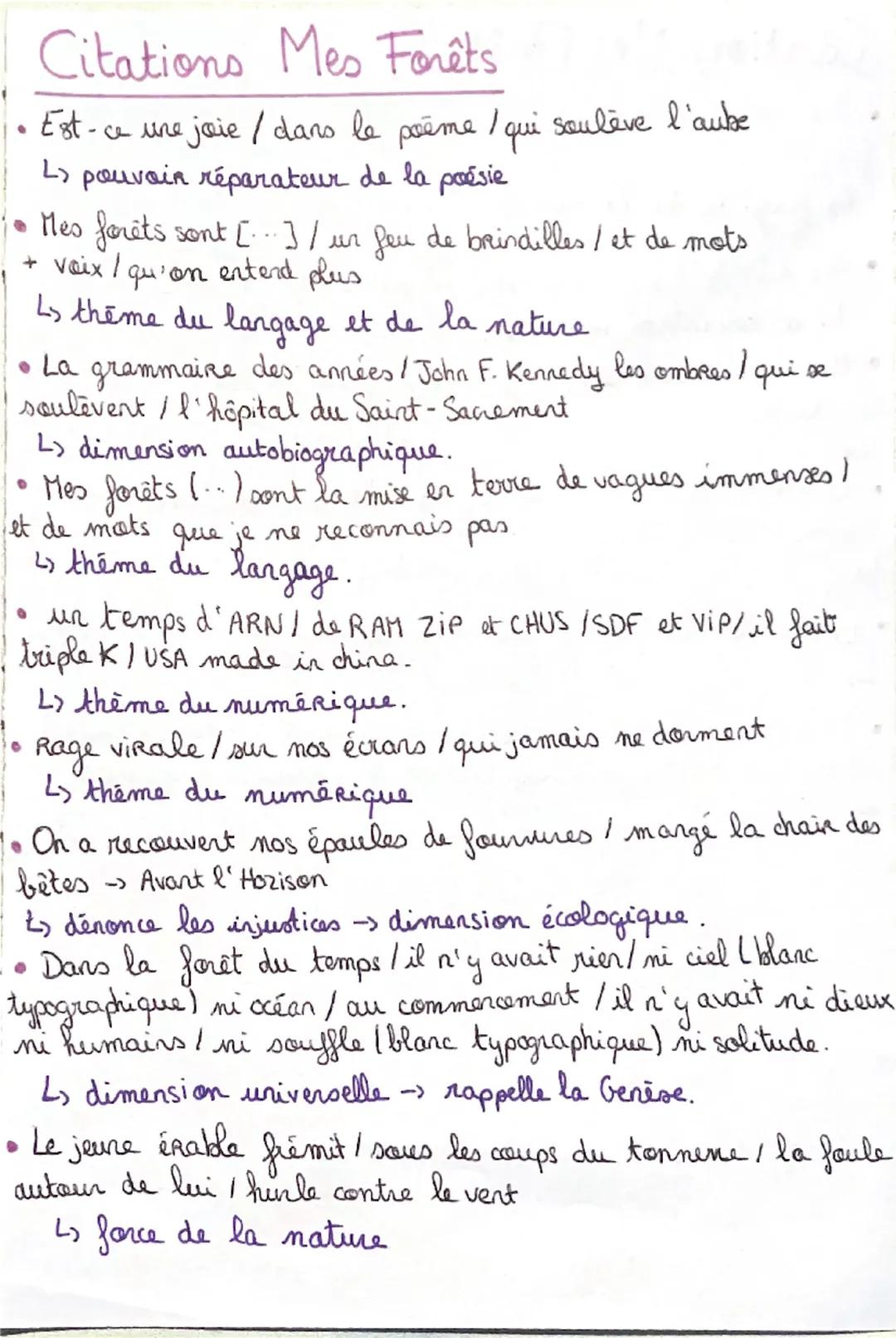 # Citations Mes Forêts

• Est-ce une joie / dans le poème / qui soulève l'aube

L> pouvoir réparateur de la poésie

• Mes forêts sont [...] 