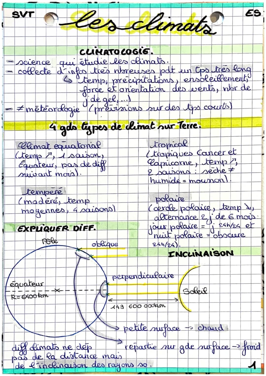 SVT
-
CLIMATOLOGIE.
-science
qui étudie les climals.
collecte d'infos tres nbreuses pot un tps très long
4 temp, precipitations, ensoleillem
