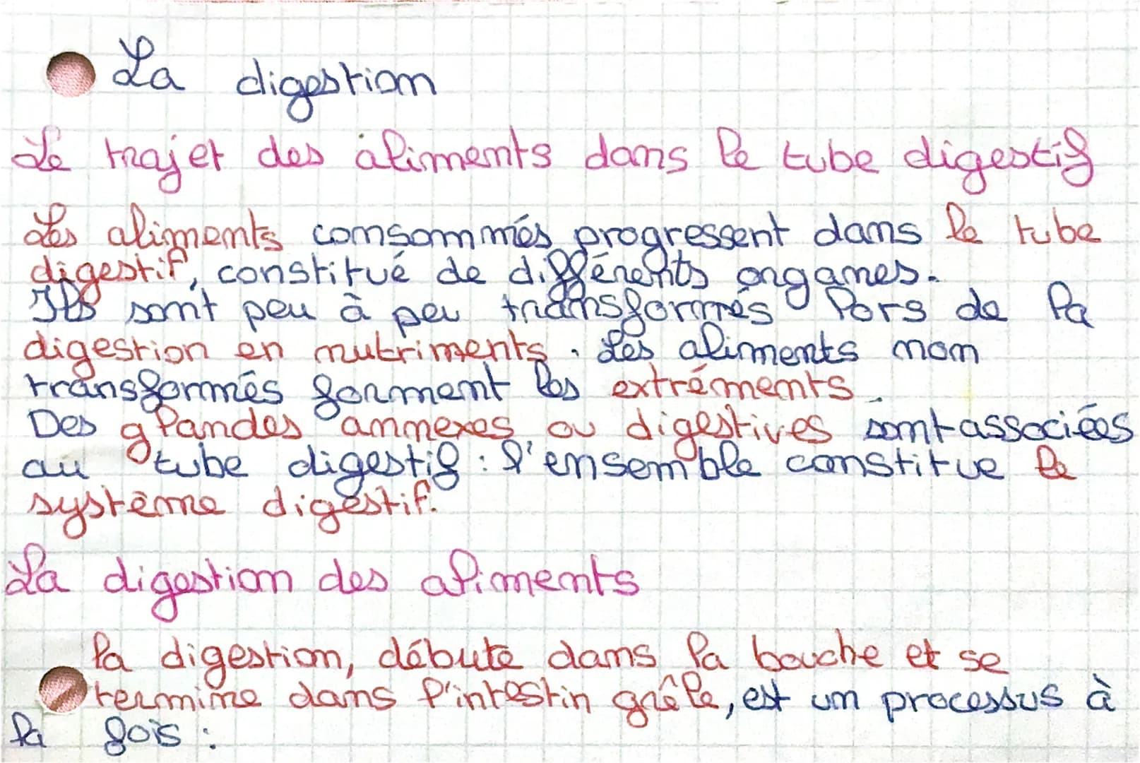 La digestion
Le trajet des aliments dans le tube digestif
de Pa
Les aliments consommés progressent dans le tube
digestif, constitué de diffé