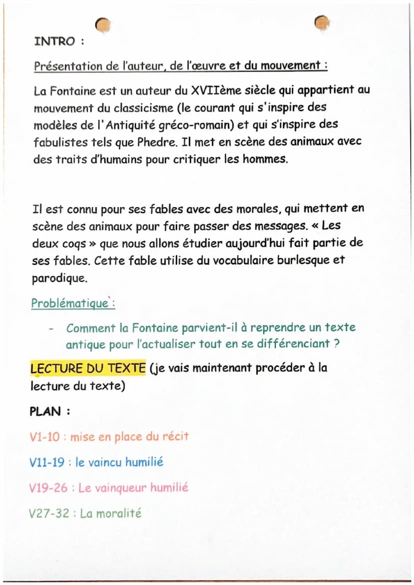 Les deux coqs
Deux coqs vivaient en paix : une poule survint,
Et voilà la guerre allumée.
Amour, tu perdis Troie ; et c'est de toi que vint
