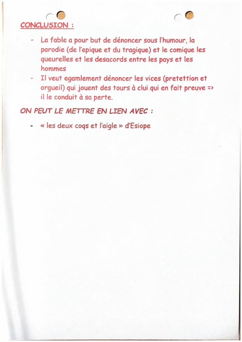 Les deux coqs
Deux coqs vivaient en paix : une poule survint,
Et voilà la guerre allumée.
Amour, tu perdis Troie ; et c'est de toi que vint
