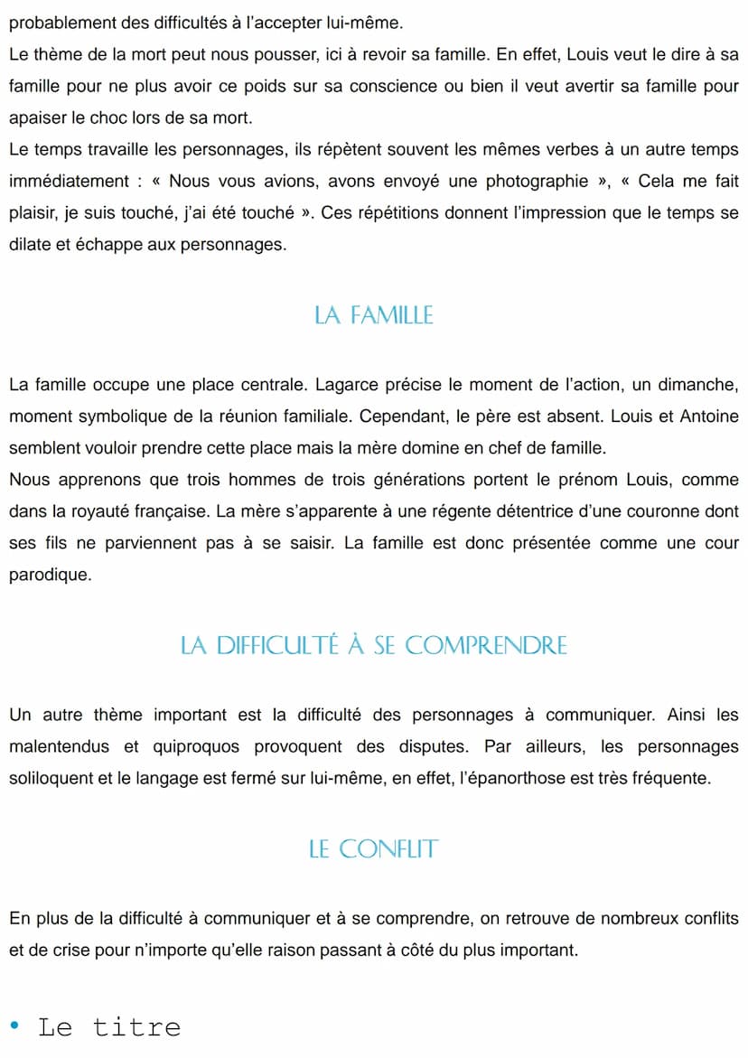 ●
Juste la fin du Monde
●
Auteur
Résumé
De Jean-Luc Lagarce
Louis, vient rendre visite à sa famille après un longue absence. Il souhaite ann