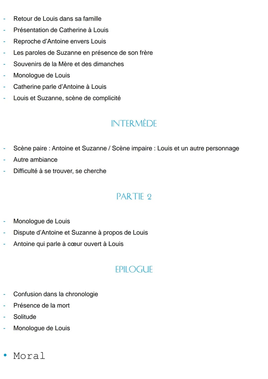 ●
Juste la fin du Monde
●
Auteur
Résumé
De Jean-Luc Lagarce
Louis, vient rendre visite à sa famille après un longue absence. Il souhaite ann