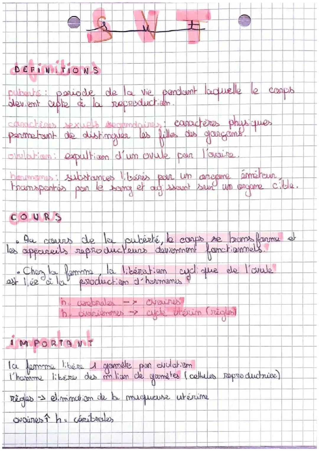 la reproduction et la sexualité 