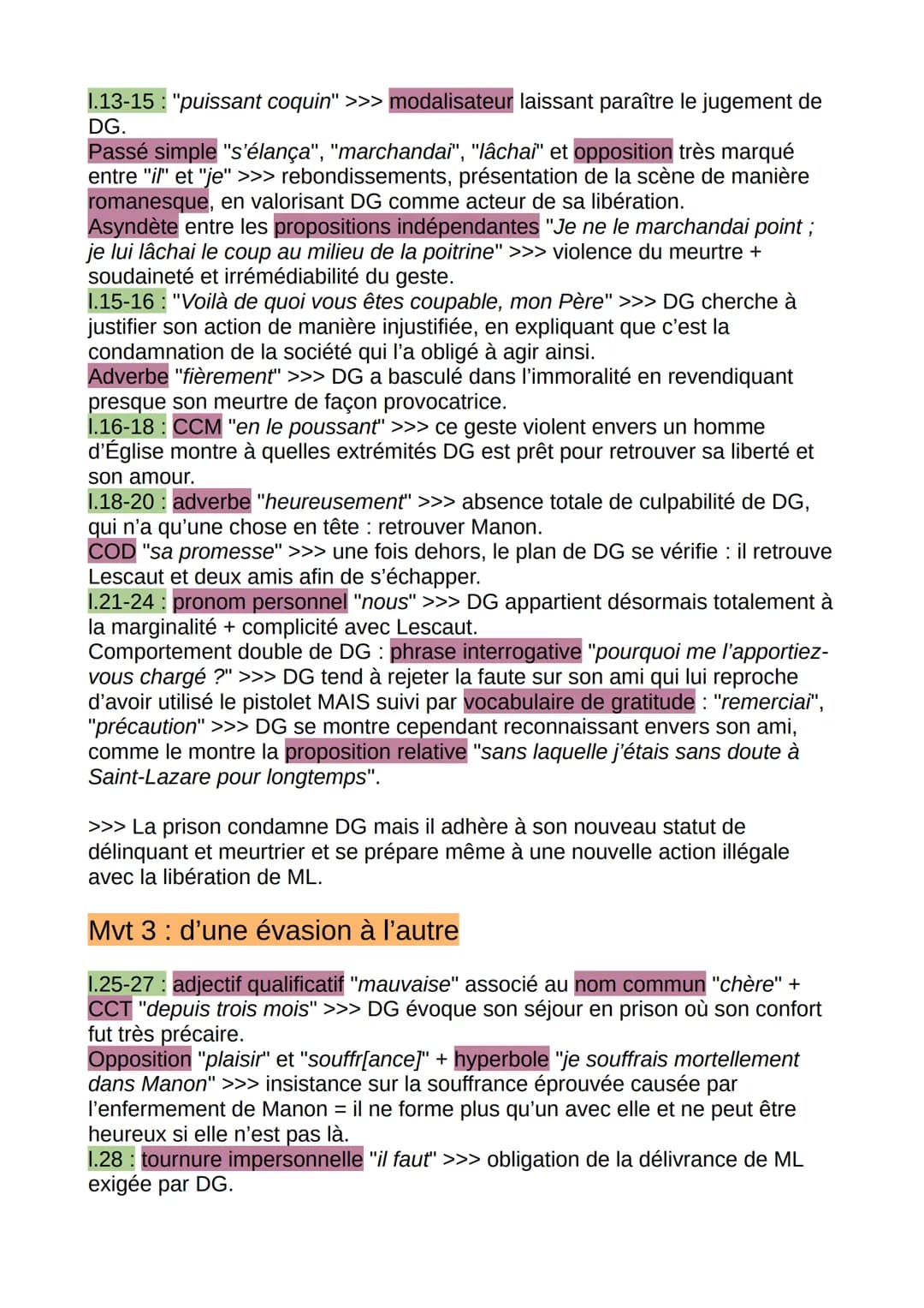 Manon Lescaut: l'évasion de DG
Introduction :
L'abbé Prévost est un auteur du XVIIIème, il était romancier, historien,
journaliste, traducte
