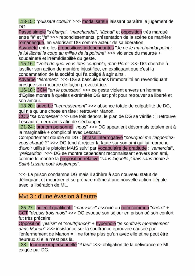 Manon Lescaut: l'évasion de DG
Introduction :
L'abbé Prévost est un auteur du XVIIIème, il était romancier, historien,
journaliste, traducte