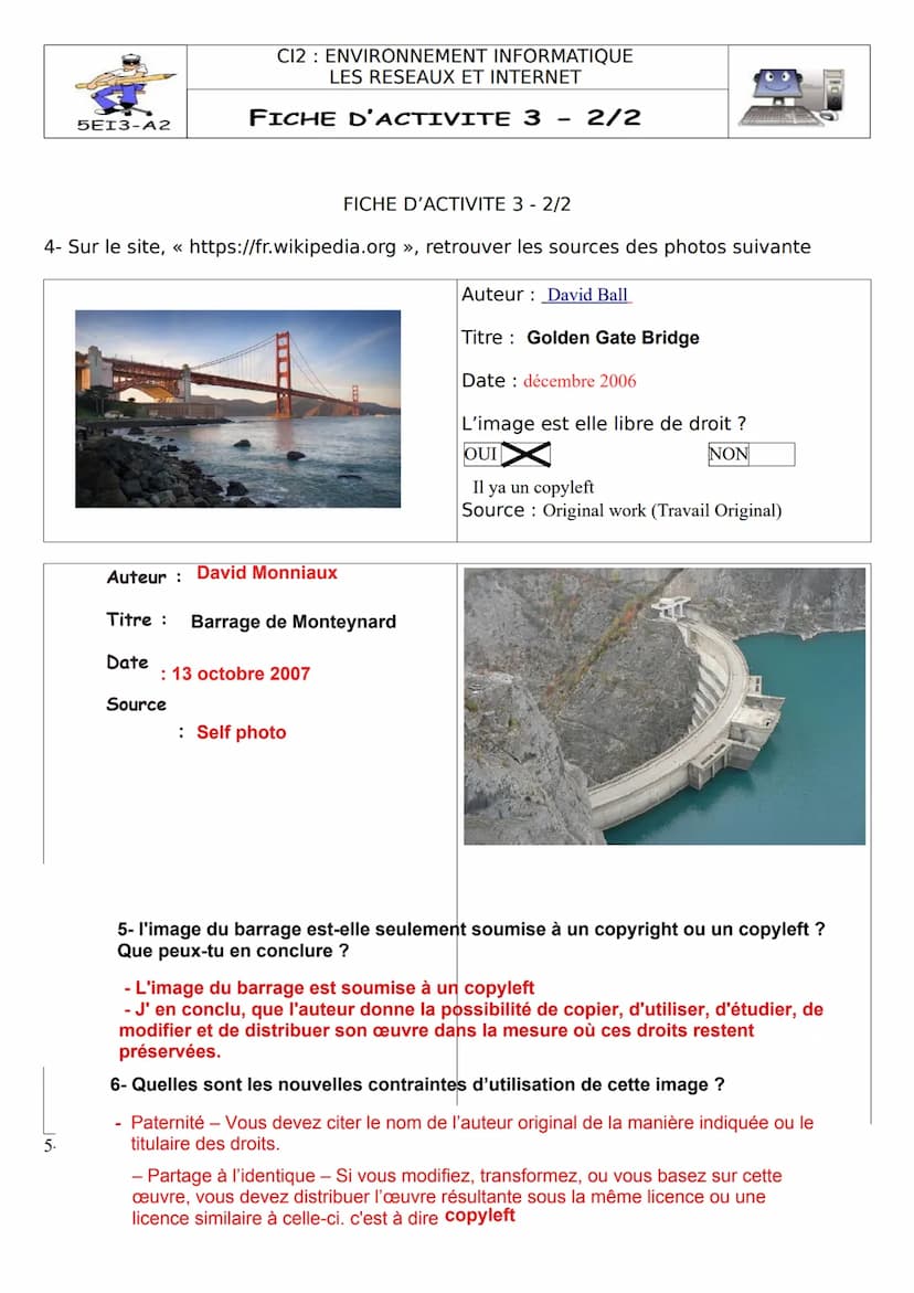 Seq2
Activité 1
Réseau informatique du collège
1) Les transferts de données :
switch
Quel est l'autre nom d'un commutateur ?
2) Comment les 