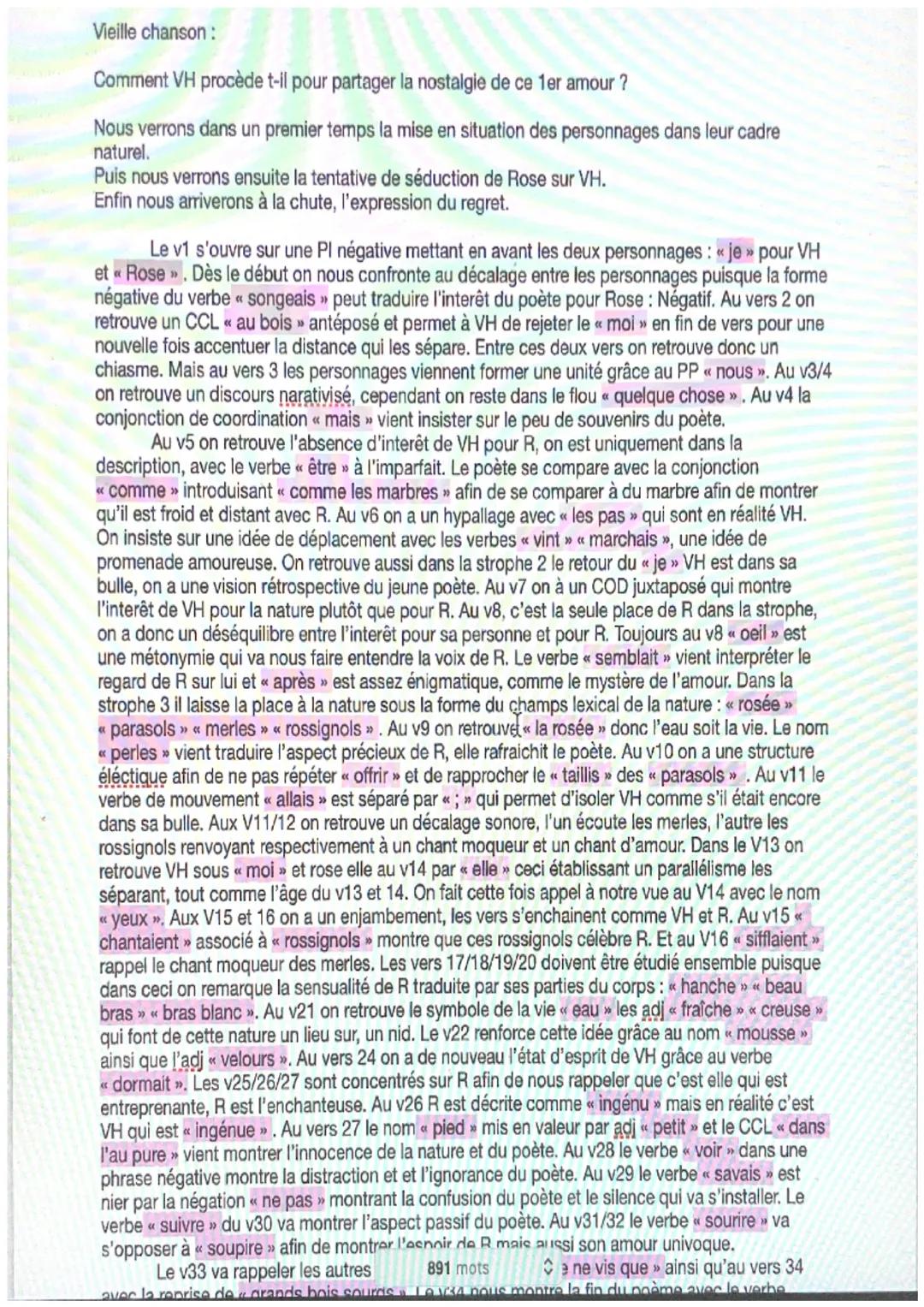Vieille chanson:

Comment VH procède t-il pour partager la nostalgie de ce 1er amour?

Nous verrons dans un premier temps la mise en situati