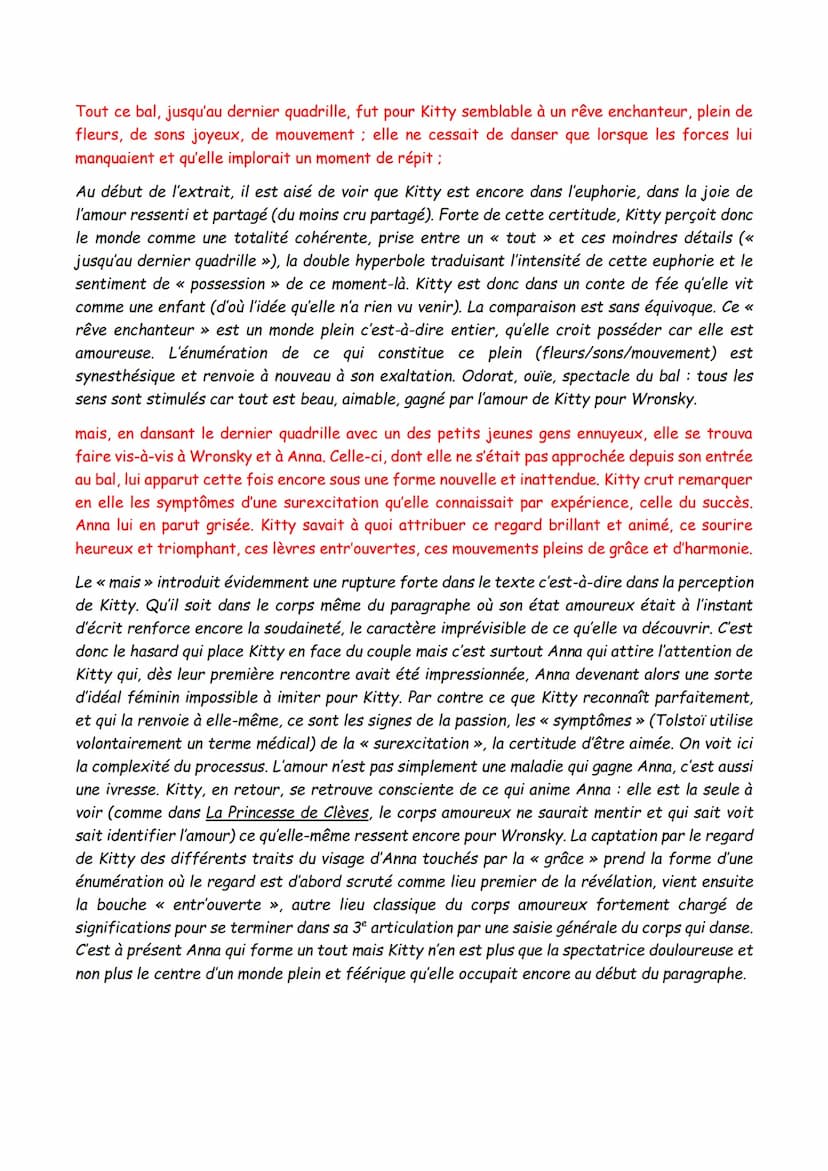 ANNA KARENINE - LEON TOLSTOI 1877
INTRO:
L'extrait de roman que nous allons étudier aujourd'hui est une scène de bal du roman Anna
Karénine 