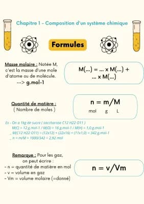 Know Composition d’un système chimique  thumbnail