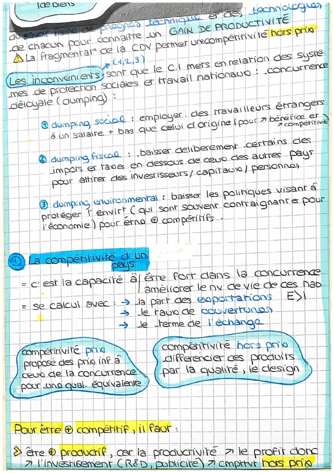Quels sont les fondamentaux du commerces
sarion de
C.H.A.P.I.T.R.E.2
international et de l'internationali
la production ?
Les principales ex