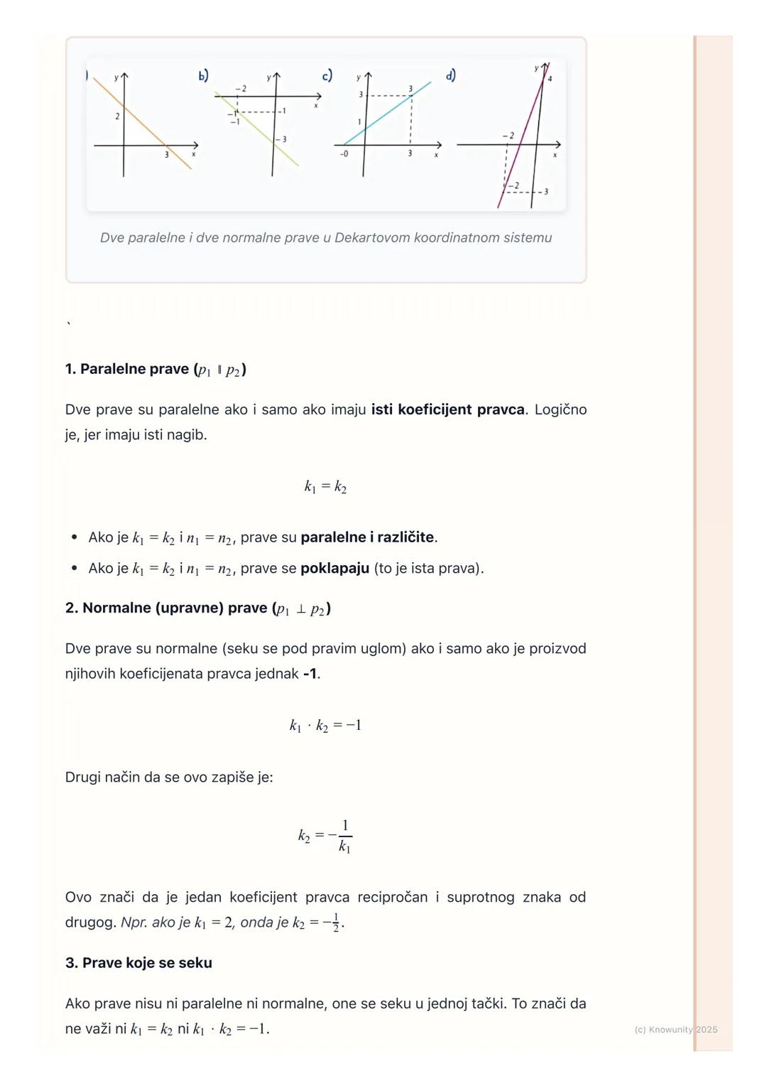 # Međusobni položaj dve prave

Uvod u međusobni položaj pravih

Analitička geometrija povezuje algebru i geometriju. Kada posmatramo dve
pra